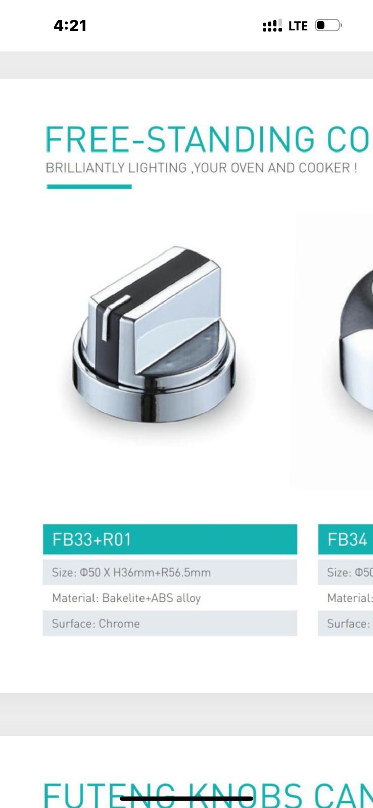 Free standing cooker knobs 8